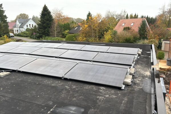 Solaranlage Flachdach